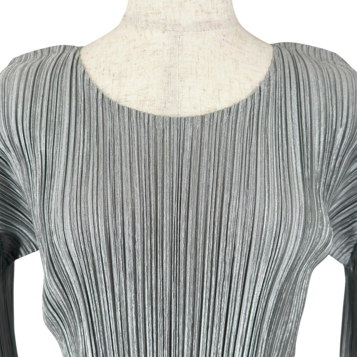 Great PLEATS PLEASE Tunic Shiny Pleated gray polyester Women 3 PP33-JT207