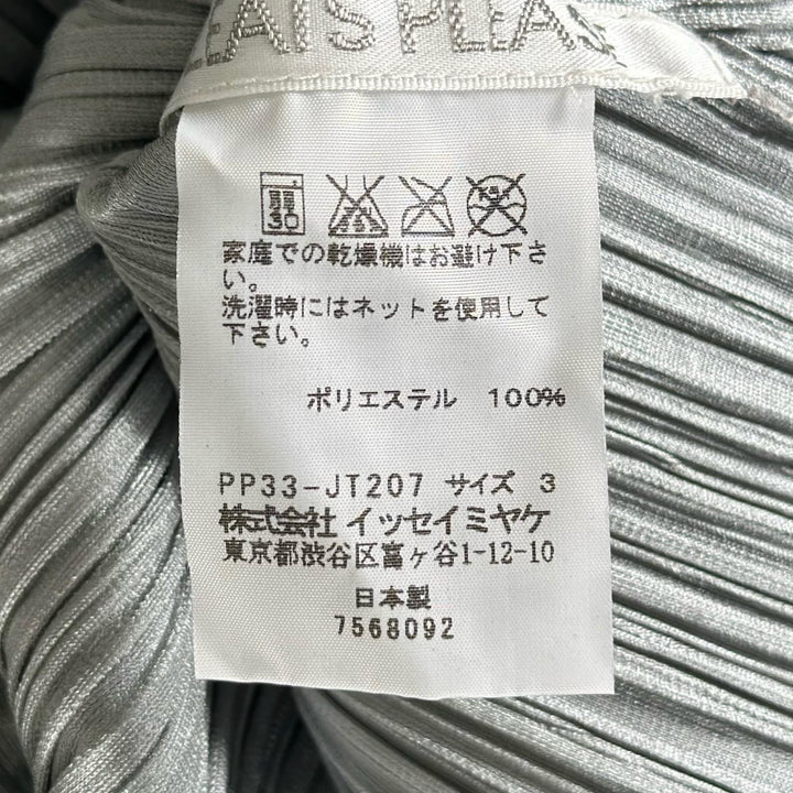 Great PLEATS PLEASE Tunic Shiny Pleated gray polyester Women 3 PP33-JT207