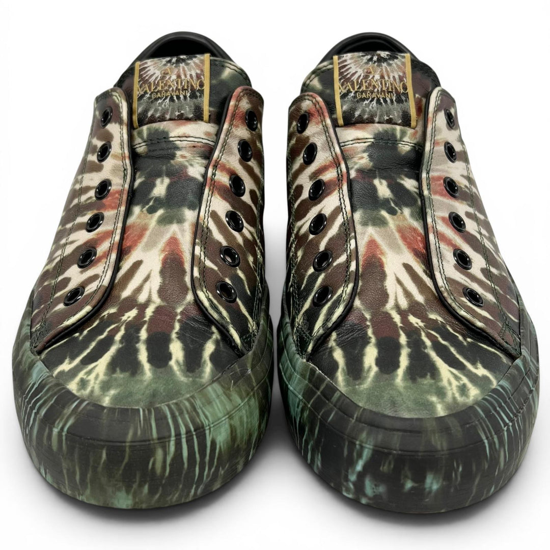 Excellent Valentino Garavani Low cut sneakers Orange Pattern multicolor mens 39