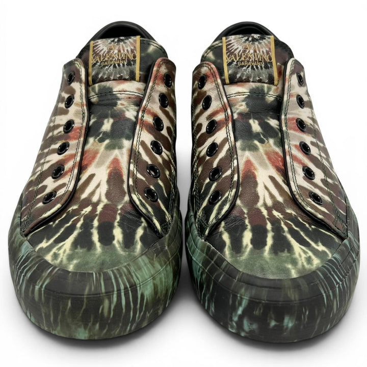 Excellent Valentino Garavani Low cut sneakers Orange Pattern multicolor mens 39