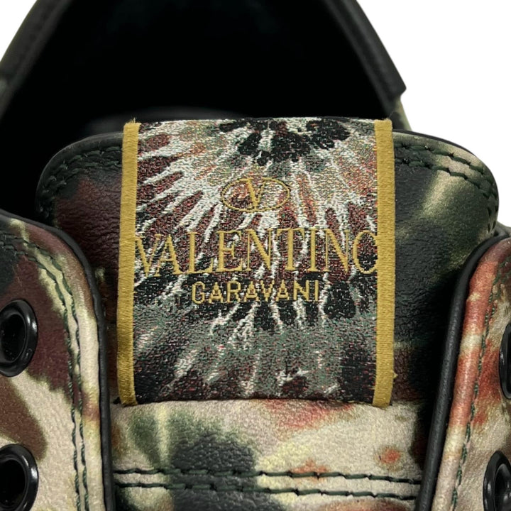 Excellent Valentino Garavani Low cut sneakers Orange Pattern multicolor mens 39
