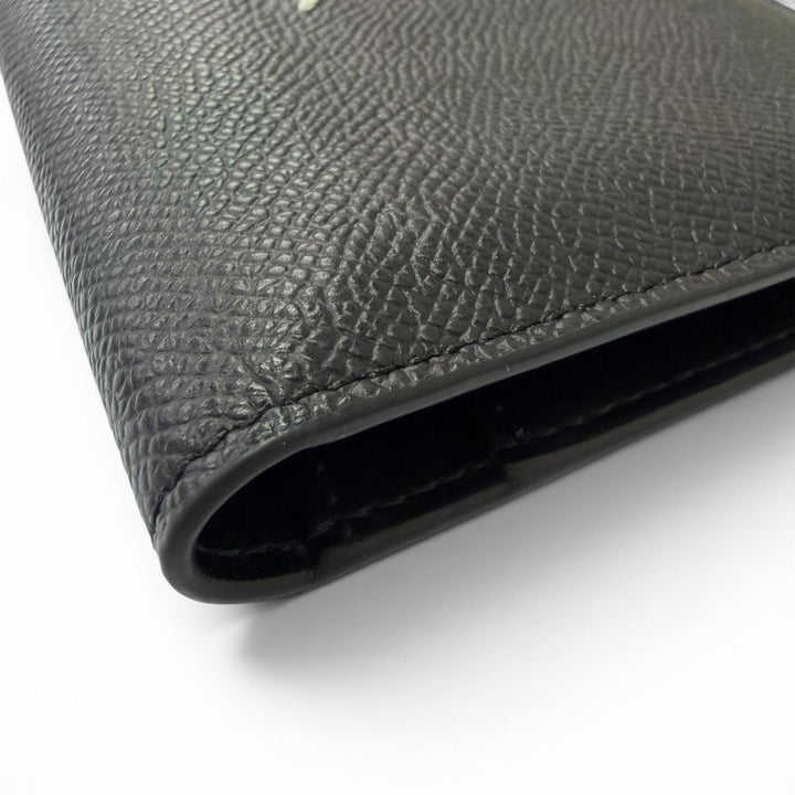 Great Maison Margiela Purse 4-Stitch Bifold Wallet Long Wallet black