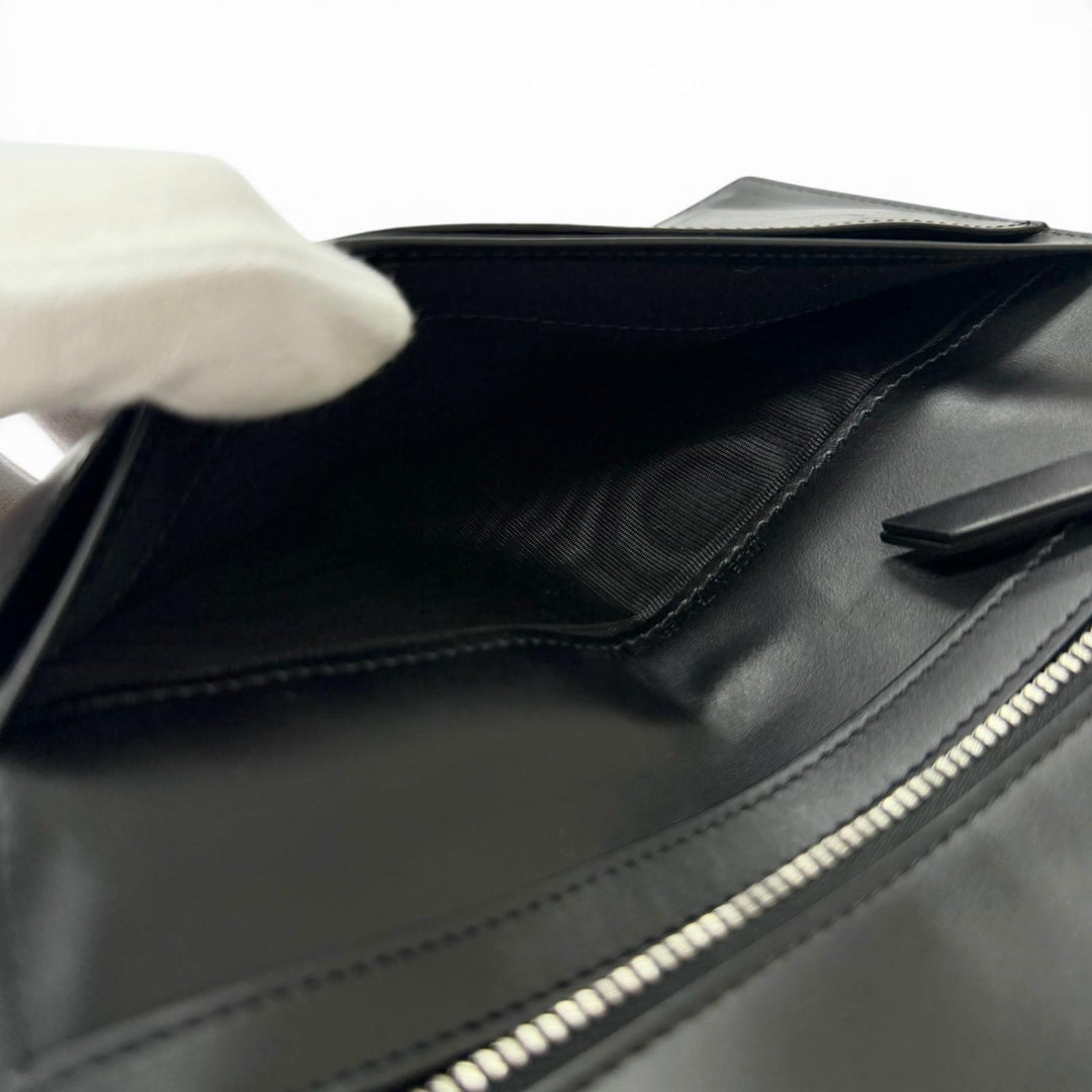 Great Maison Margiela Purse 4-Stitch Bifold Wallet Long Wallet black