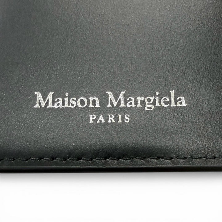 Great Maison Margiela Purse 4-Stitch Bifold Wallet Long Wallet black