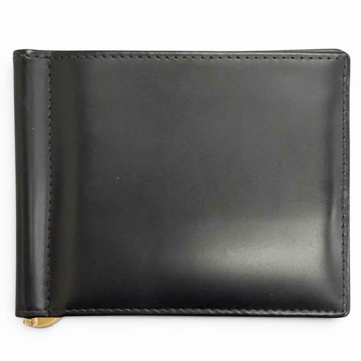 Great ETTINGER Money clip BRIDLE HIDE COLLECTION MONEY CLIP PURSE black leather
