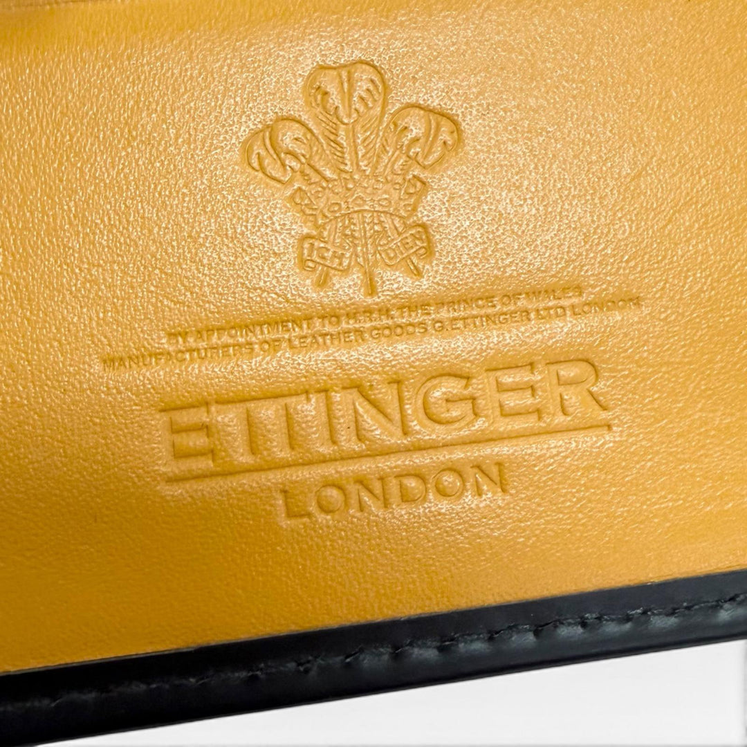 Great ETTINGER Money clip BRIDLE HIDE COLLECTION MONEY CLIP PURSE black leather