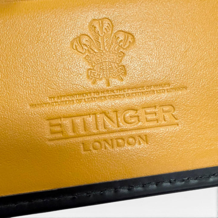 Great ETTINGER Money clip BRIDLE HIDE COLLECTION MONEY CLIP PURSE black leather