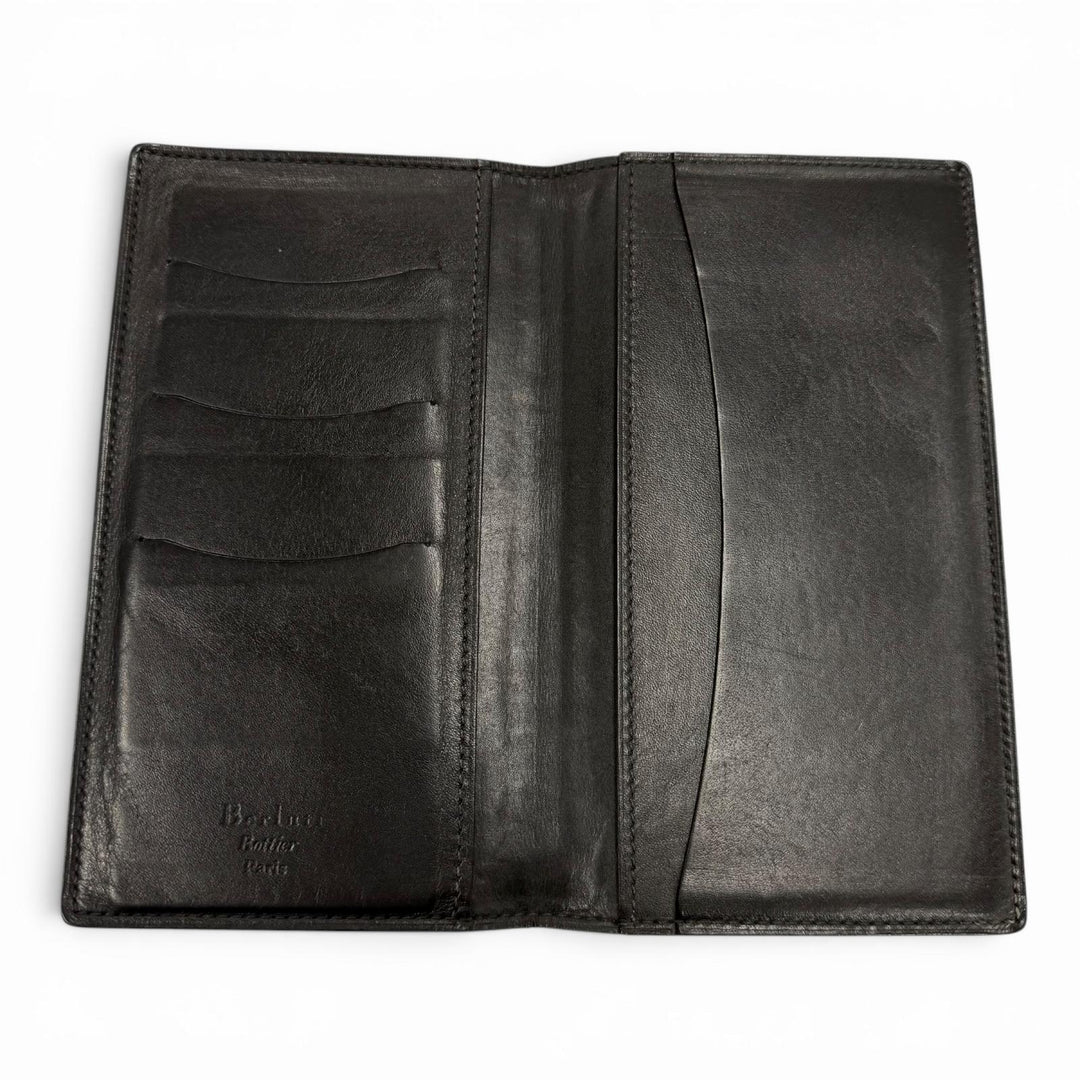 Very Good Berluti Bill Compartment black leather mens
