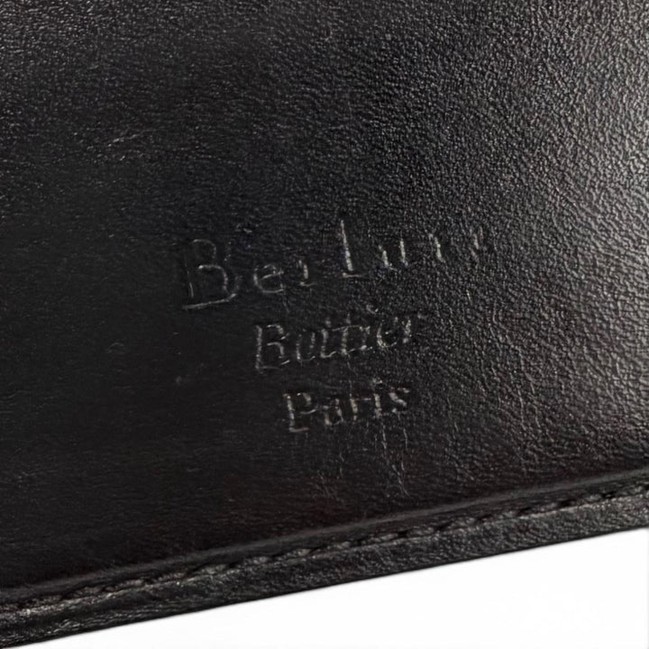 Very Good Berluti Bill Compartment black leather mens