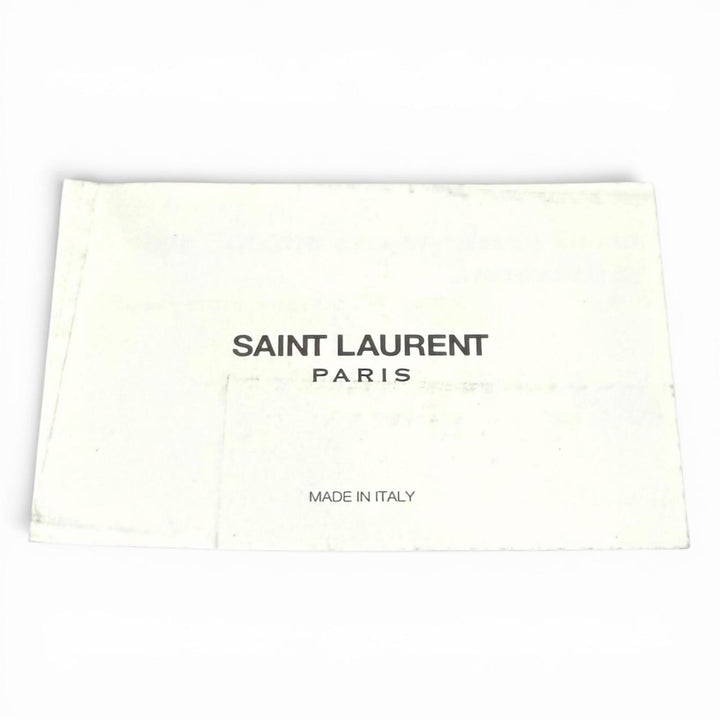 Excellent SAINT LAURENT belt Narrow belt Dark marks processing leather 479388