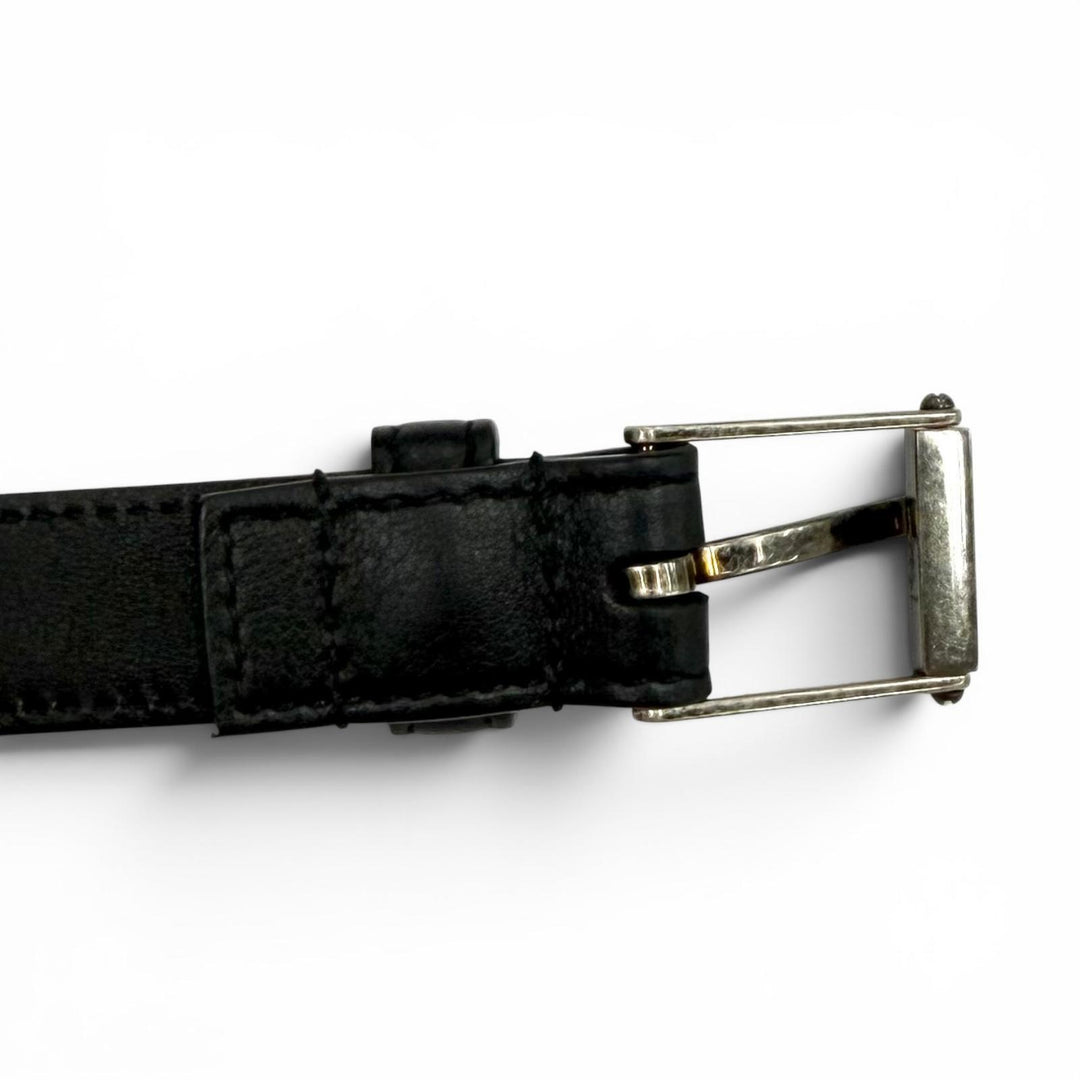 Excellent SAINT LAURENT belt Narrow belt Dark marks processing leather 479388