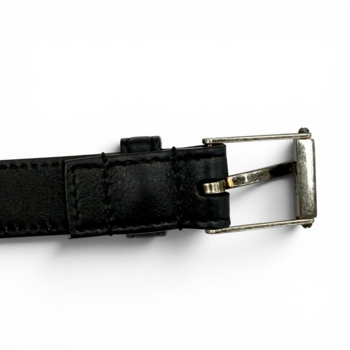 Excellent SAINT LAURENT belt Narrow belt Dark marks processing leather 479388