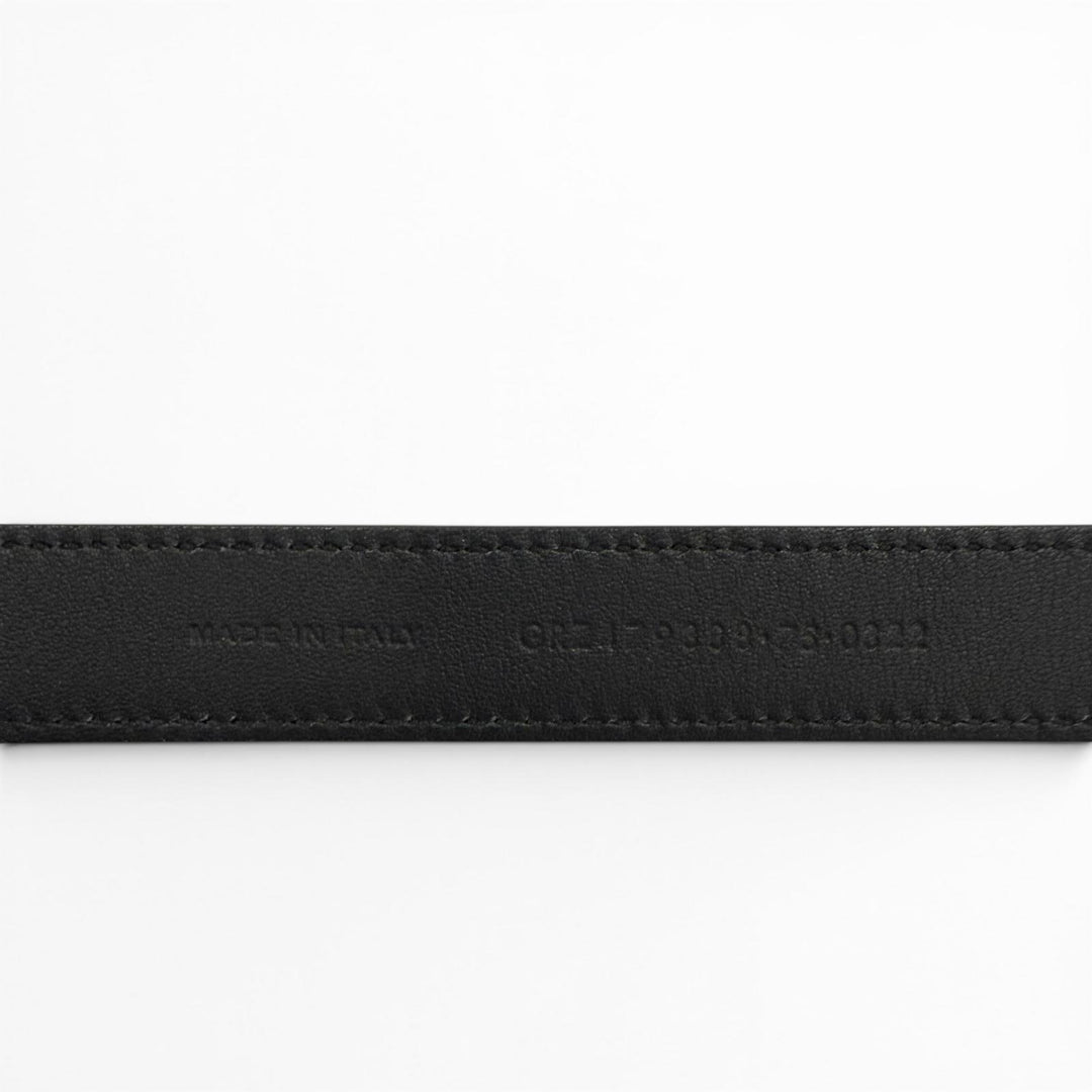 Excellent SAINT LAURENT belt Narrow belt Dark marks processing leather 479388