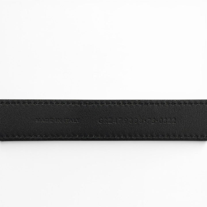 Excellent SAINT LAURENT belt Narrow belt Dark marks processing leather 479388