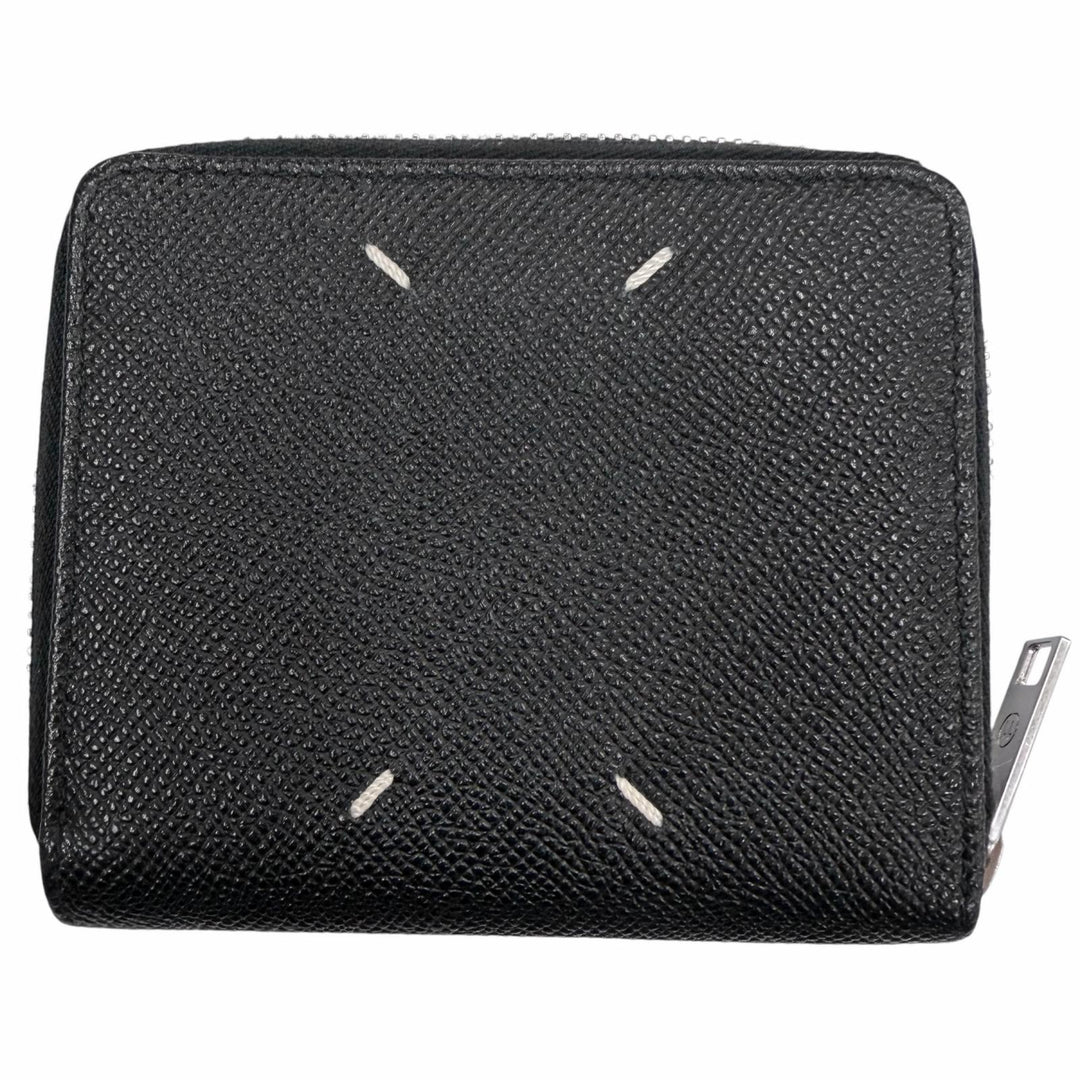 Great Maison Margiela Bifold Wallet black leather mens S55UI0197