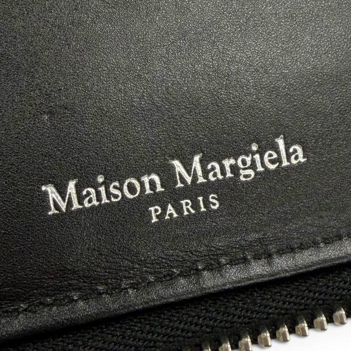 Great Maison Margiela Bifold Wallet black leather mens S55UI0197