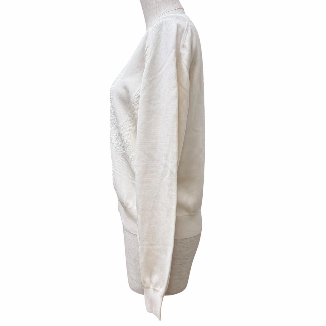 Excellent HERMES tops Coaching Crew Neck Long Sleeve T-Shirt silk 38 5E2657DD