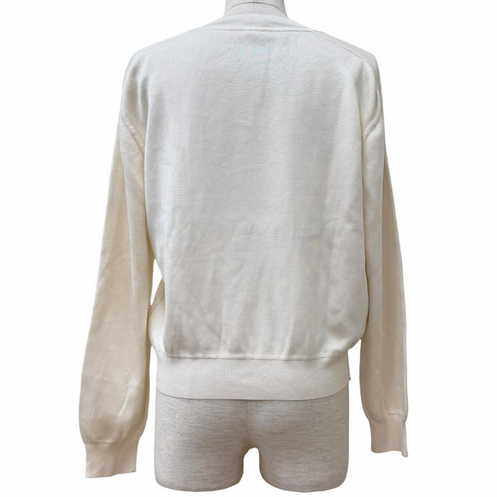 Excellent HERMES tops Coaching Crew Neck Long Sleeve T-Shirt silk 38 5E2657DD