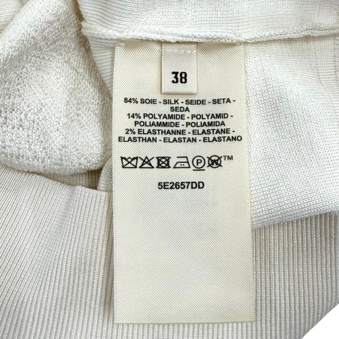 Excellent HERMES tops Coaching Crew Neck Long Sleeve T-Shirt silk 38 5E2657DD