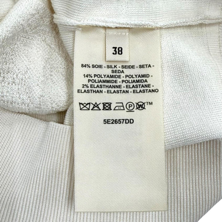 Excellent HERMES tops Coaching Crew Neck Long Sleeve T-Shirt silk 38 5E2657DD