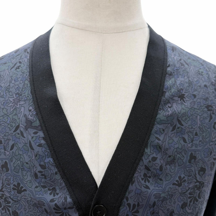 Great HERMES cardigan black silk mens M