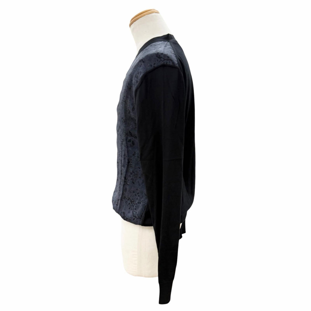Great HERMES cardigan black silk mens M