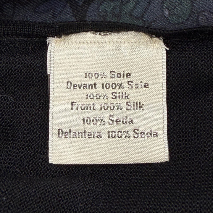 Great HERMES cardigan black silk mens M
