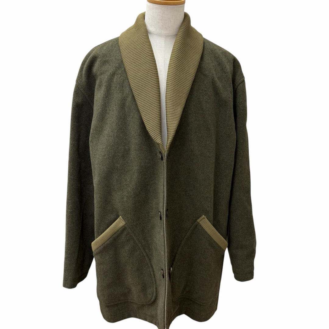 Excellent Salvatore Ferragamo coat Wool-lined 3-way hooded half jacket