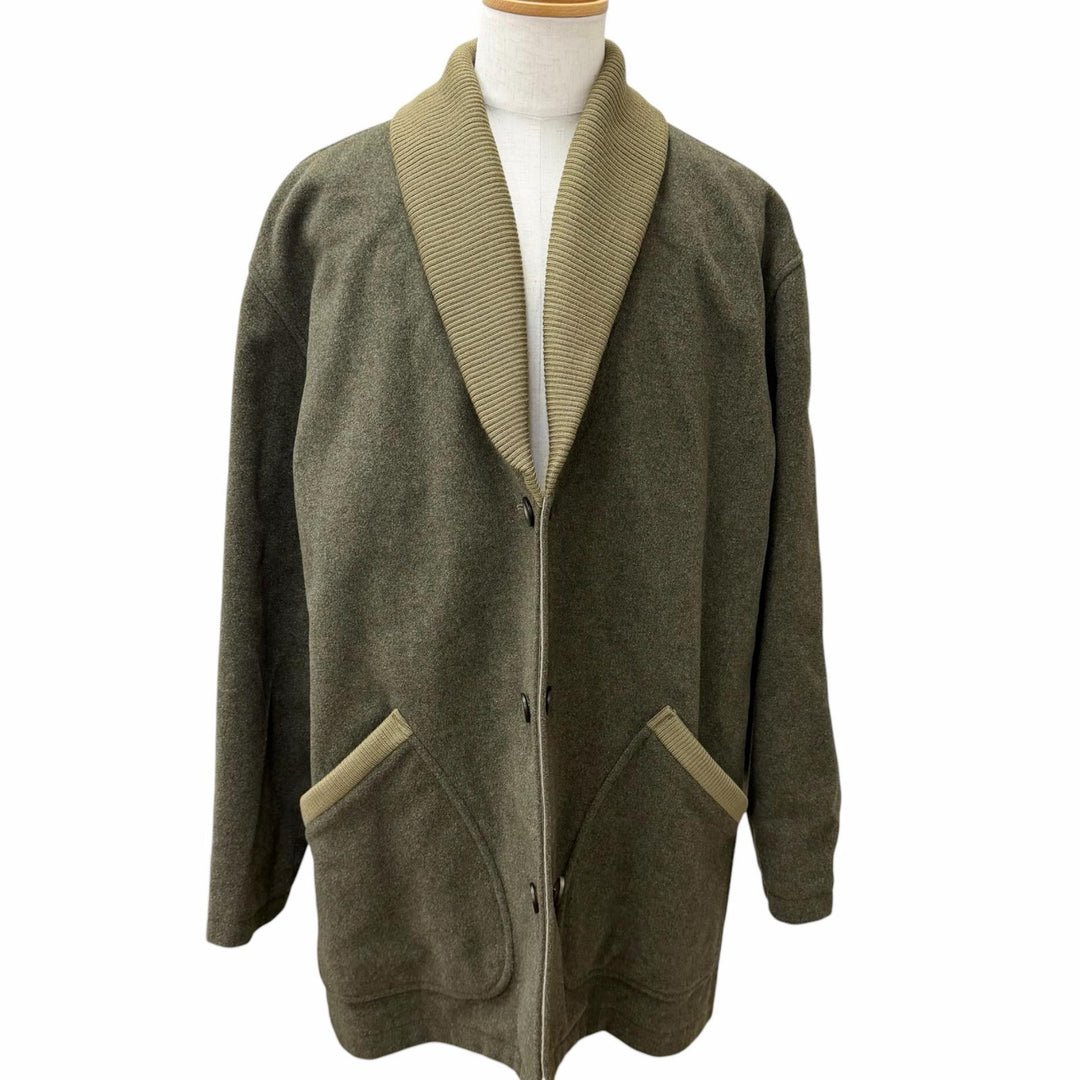 Excellent Salvatore Ferragamo coat Wool-lined 3-way hooded half jacket