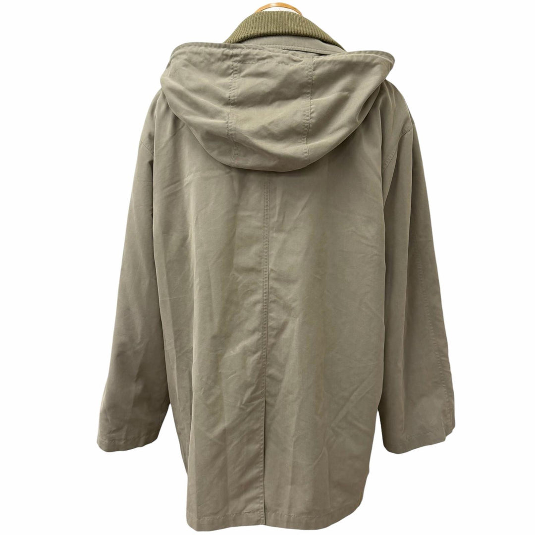 Excellent Salvatore Ferragamo coat Wool-lined 3-way hooded half jacket