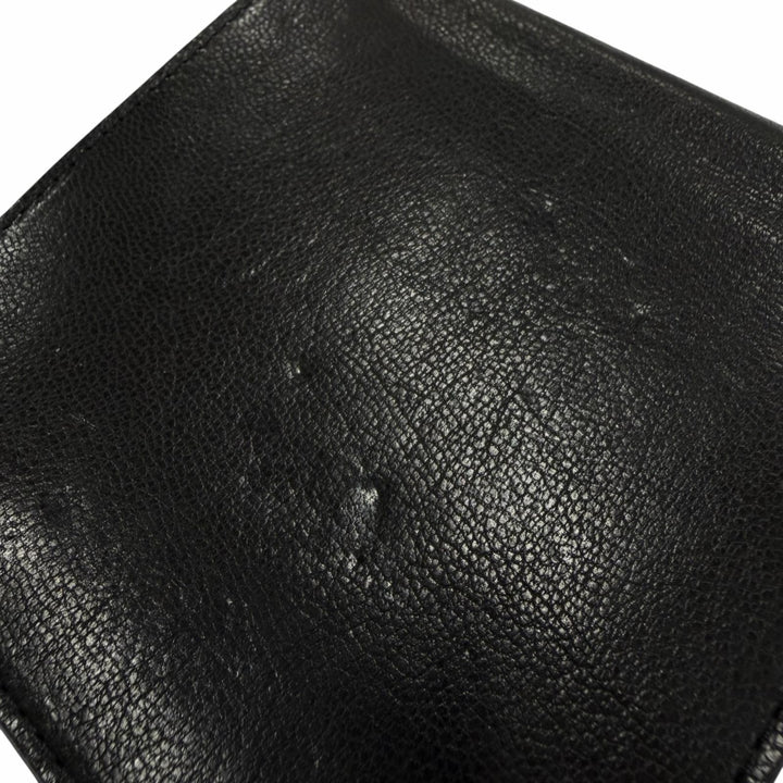 Excellent JEAN-PAUL GAULTIER Bifold Wallet black leather mens