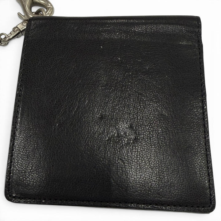 Excellent JEAN-PAUL GAULTIER Bifold Wallet black leather mens