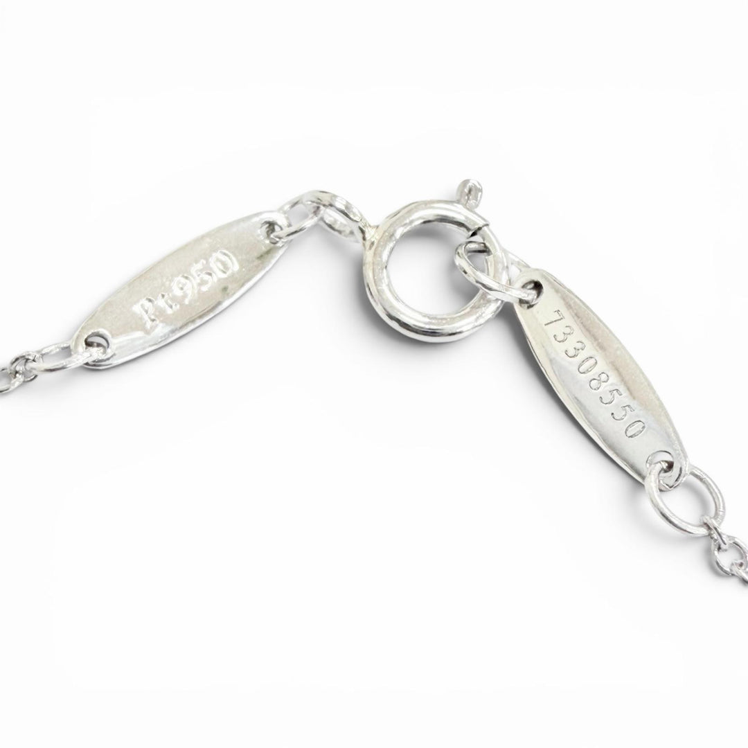 Great TIFFANY&Co. Necklace By the yard 1P Diamond Necklace around 0.18ct