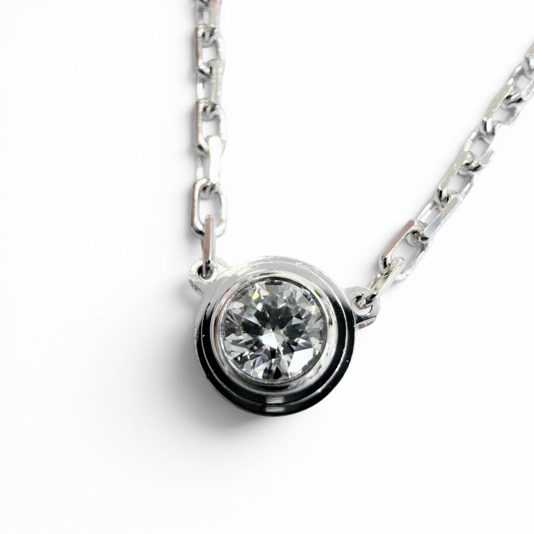 Great Cartier Necklace Amour SM Diamond Necklace White gold 750 Women DDX971