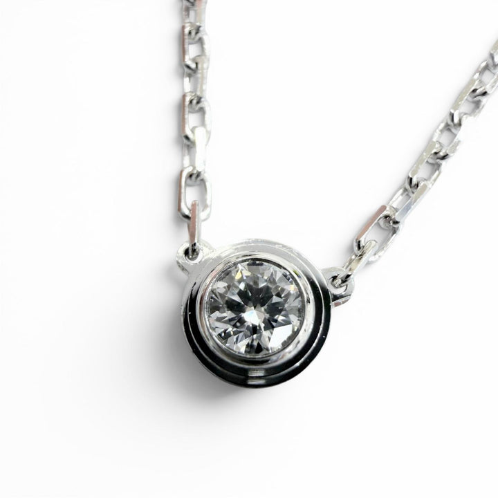 Great Cartier Necklace Amour SM Diamond Necklace White gold 750 Women DDX971