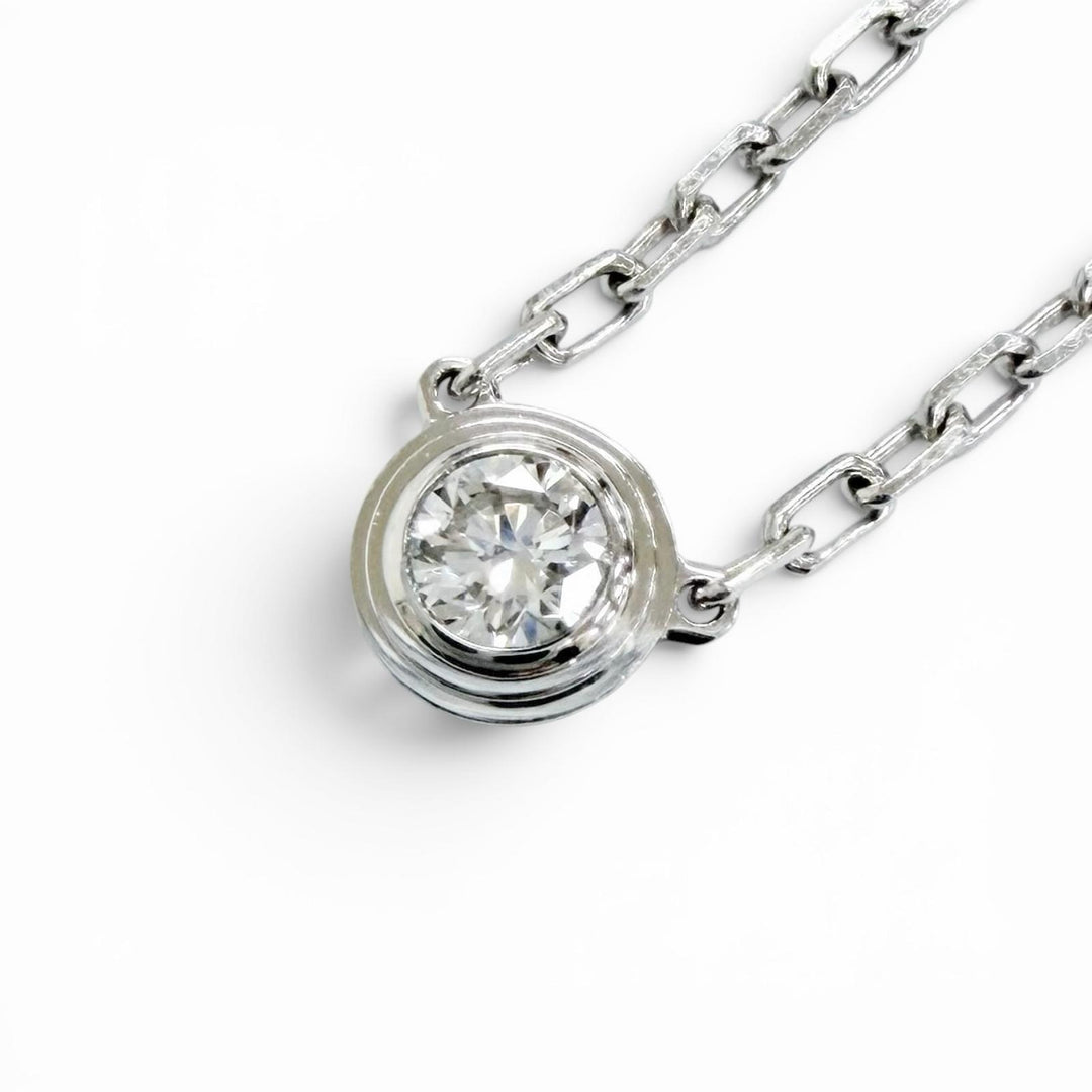 Great Cartier Necklace Amour SM Diamond Necklace White gold 750 Women SIS607
