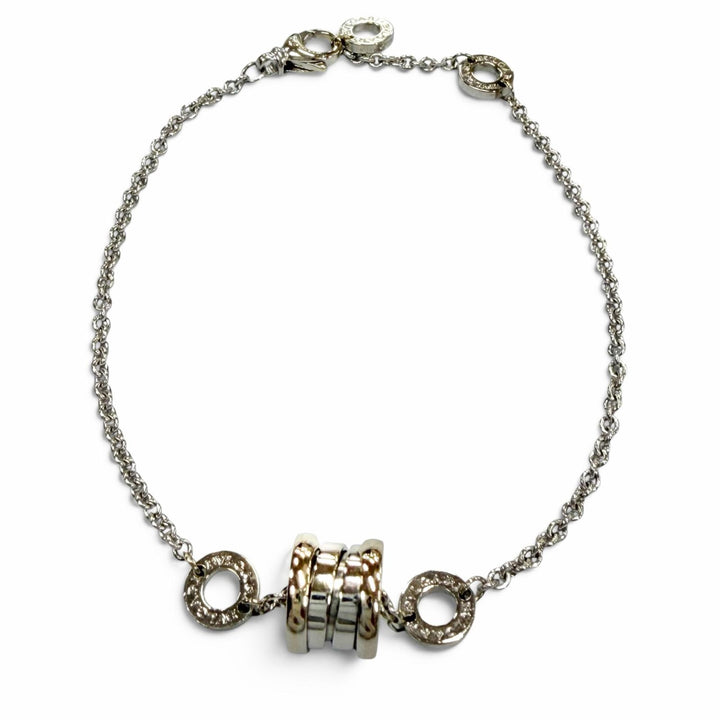 Very Good BVLGARI bracelet Be zero one Chain Silver AU750 Women