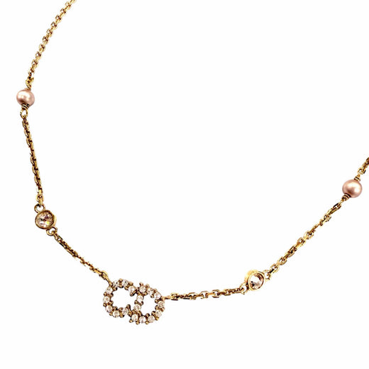 Excellent Christian Dior Clair D Lune Necklace Claire D Lune Rhinestone Pearl