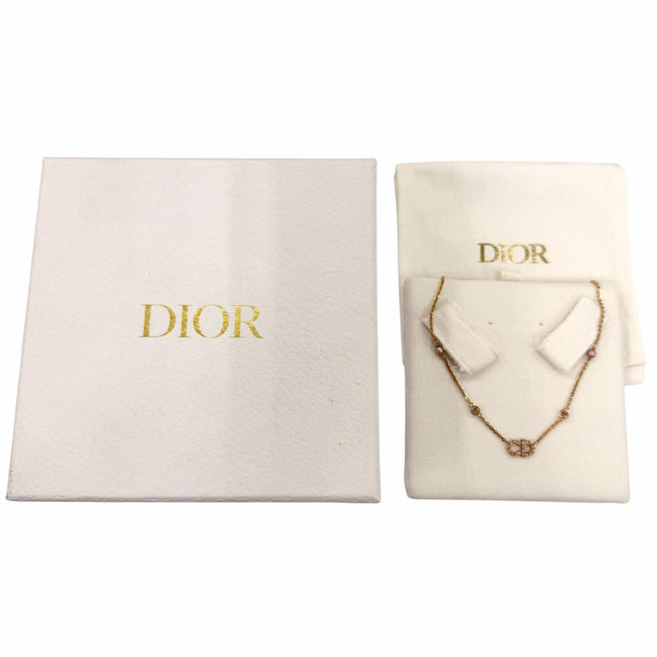 Excellent Christian Dior Clair D Lune Necklace Claire D Lune Rhinestone Pearl