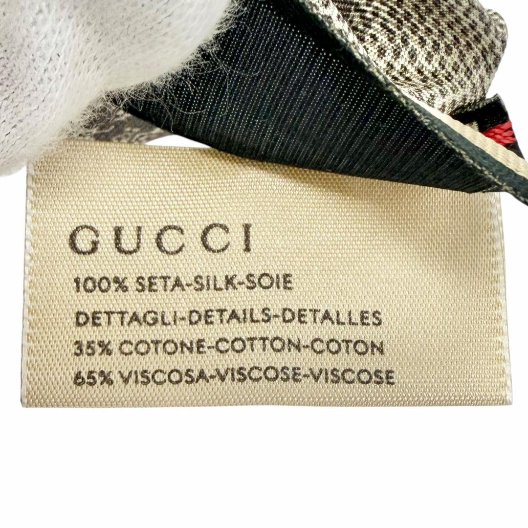 Pristine GUCCI GG Sherry Line Flower Ribbon Scrunchie (Set of 2) 765564 3G001