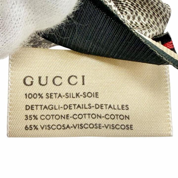Pristine GUCCI GG Sherry Line Flower Ribbon Scrunchie (Set of 2) 765564 3G001