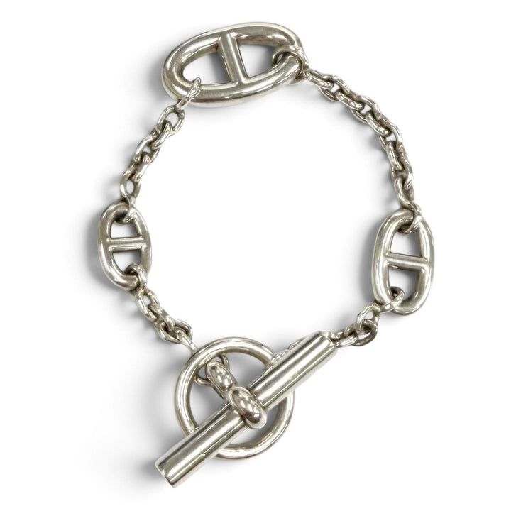 Great HERMES bracelet Farandole ChÃ©ne Dunkel Silver AG925 Women