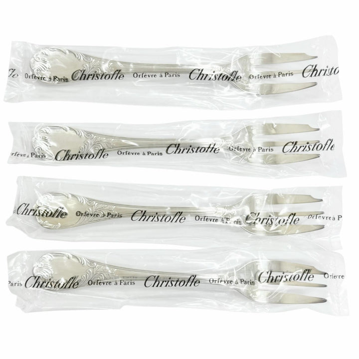 Pristine Christofle cutlery Marly Cake Forks, Set of 4, Unopened Silver Women