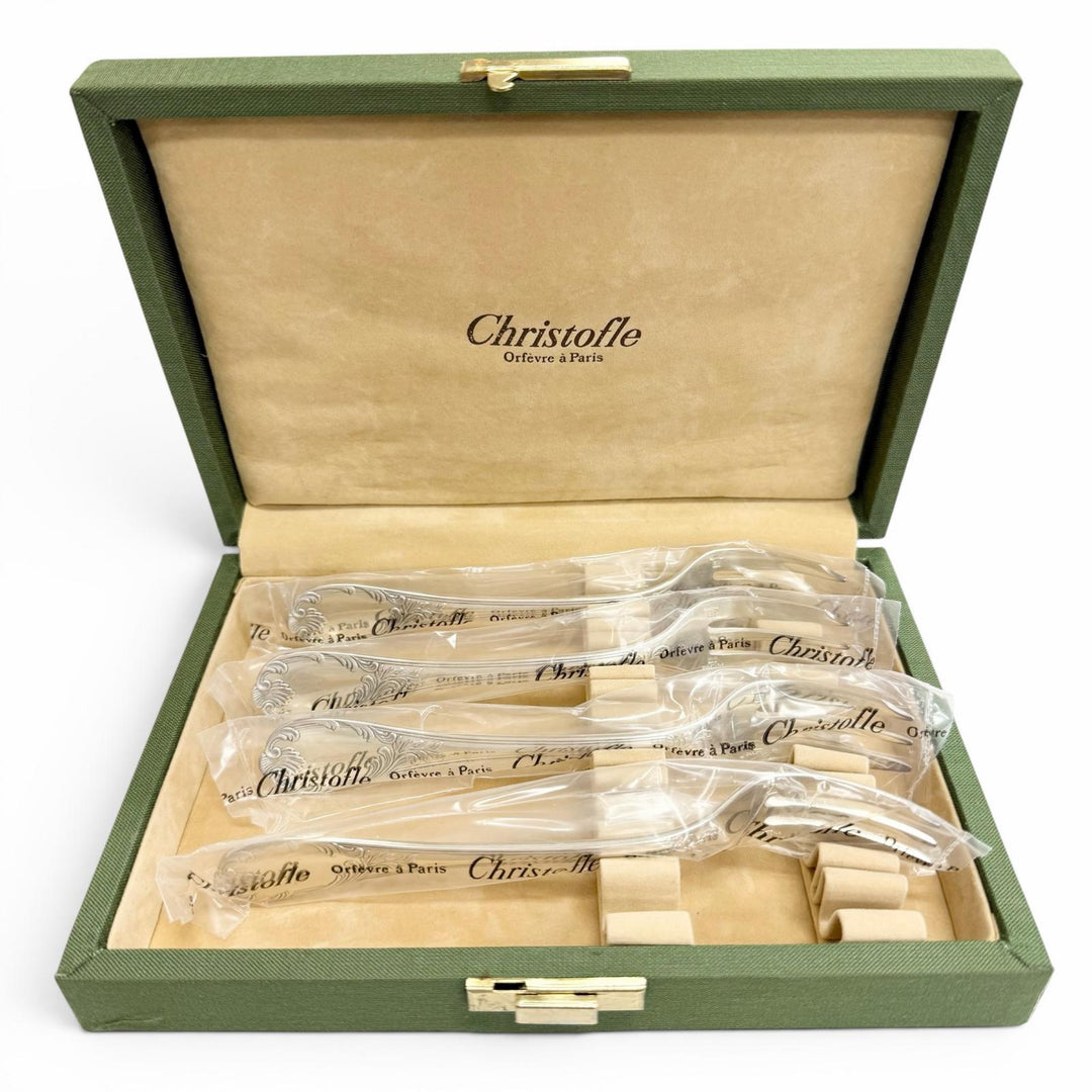 Pristine Christofle cutlery Marly Cake Forks, Set of 4, Unopened Silver Women