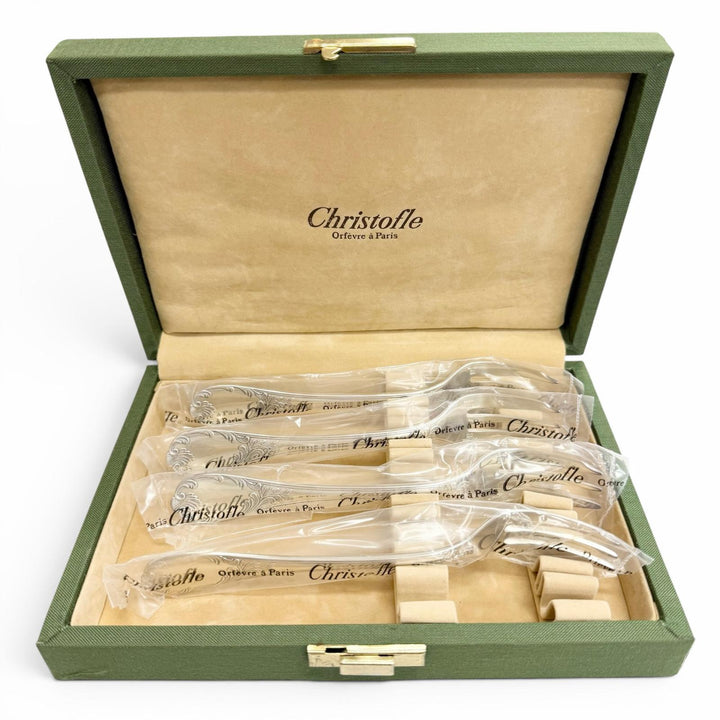 Pristine Christofle cutlery Marly Cake Forks, Set of 4, Unopened Silver Women