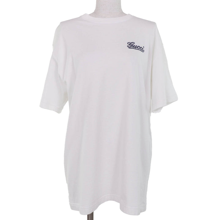 Great GUCCI T-shirt Logo embroidered oversized cotton jersey M 788093
