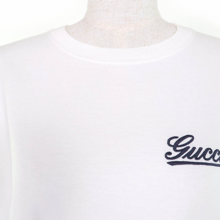 Great GUCCI T-shirt Logo embroidered oversized cotton jersey M 788093