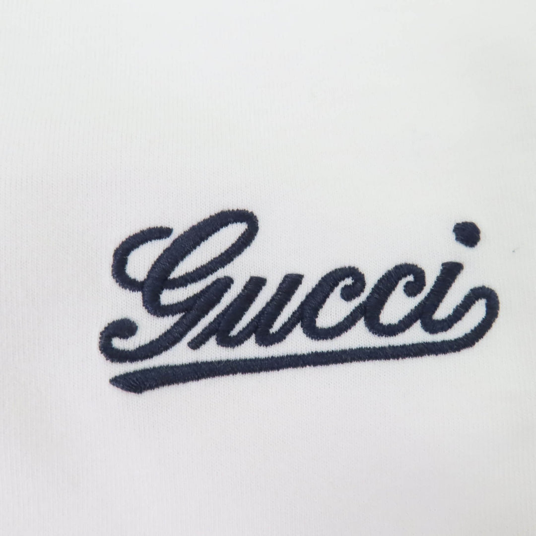Great GUCCI T-shirt Logo embroidered oversized cotton jersey M 788093