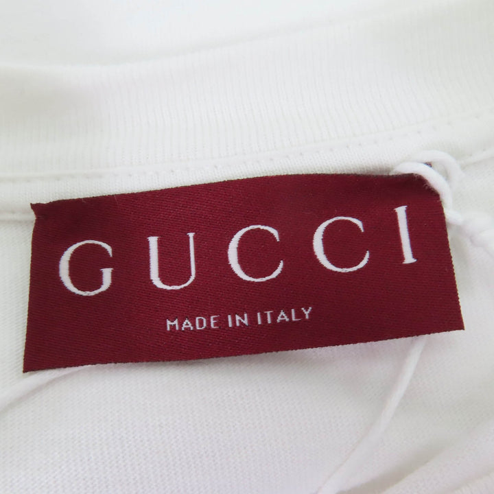 Great GUCCI T-shirt Logo embroidered oversized cotton jersey M 788093