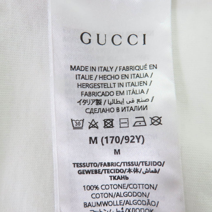 Great GUCCI T-shirt Logo embroidered oversized cotton jersey M 788093